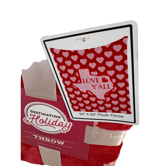 HEB Destination Holiday Valentines Love Y’All Texas Throw - Picture 3 of 3